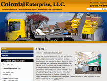 Tablet Screenshot of colonialcarting.net